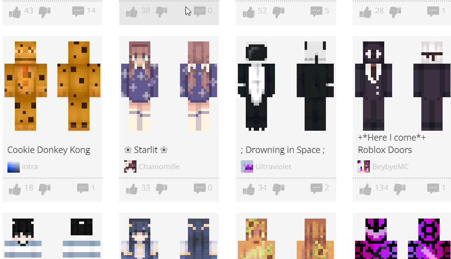 places to download free Minecraft skins
