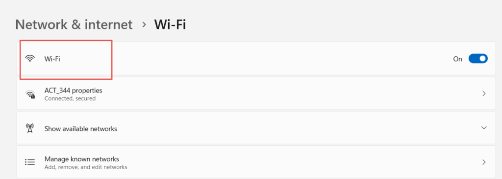 configure network connection to private  in Windows