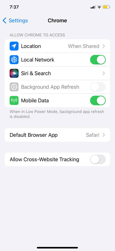 disable safari on iphone